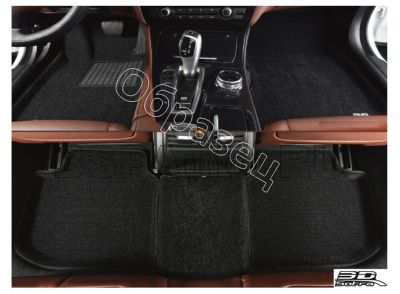 Коврики в салон Mazda CX5 (2, KF) Sotra 3D Lux черный (задний ряд сплошной)