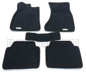 Коврики в салон SATORI 3D для AUDI A4 (B8), Текстильный подпятник