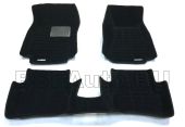 Коврики в салон AUDI A7 (4G) 3D Pradar XL черный