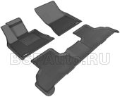 Коврики в салон BMW X6 (F16/ F86) Sotra 3D Lux черный (задний ряд сплошной)