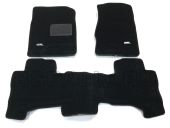 Коврики в салон Chevrolet Tahoe 4 Sotra 3D Lux черный (Заднее сиденье сплошное)