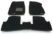 Коврики в салон Ford Focus (3) 3D Pradar XL черный