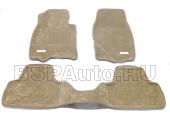 Коврики в салон Infiniti EX 25/ 35/ 37 Sotra 3D Lux бежевый (задний ряд сплошной)