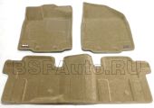 Коврики в салон Nissan Pathfinder (R52) Sotra 3D Lux бежевый (2 ряда сидений)