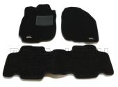Коврики в салон Toyota Rav4 Sotra 3D Lux черный (короткая база)