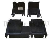 Коврики в салон Volkswagen Teramont 3D Pradar XL черный
