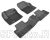Коврики в салон Range Rover Evoque Sotra 3D Lux черный (задний ряд сплошной)